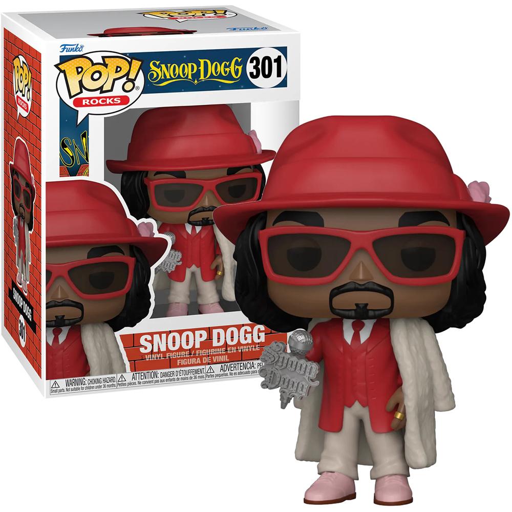Funko POP! Rocks Snoop Dogg in Red Hat and Fur Coat Vinyl Figure No 301 69359