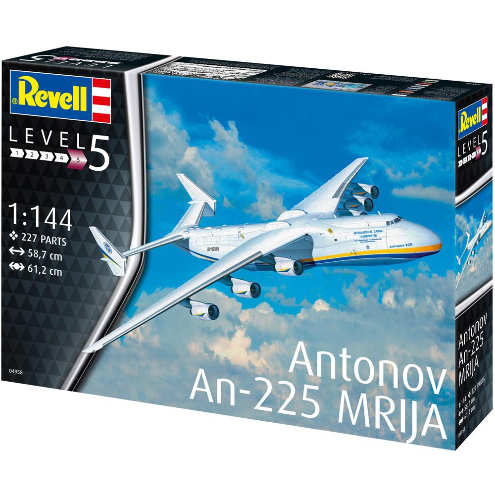 Revell Antonov An-225 MRIJA Civilian Jumbo Jet Plastic Model Kit Scale 1/144 04958
