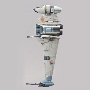 View 4 Bandai Star Wars Rebel B-Wing Starfighter Model Kit 01208 Scale 1:72 01208