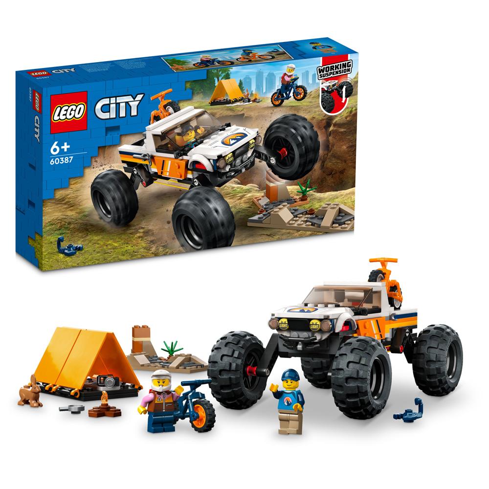 View 3 LEGO City 4x4 Off-Roader Adventures Building Set Toy 252 Piece for Ages 6+ 60387