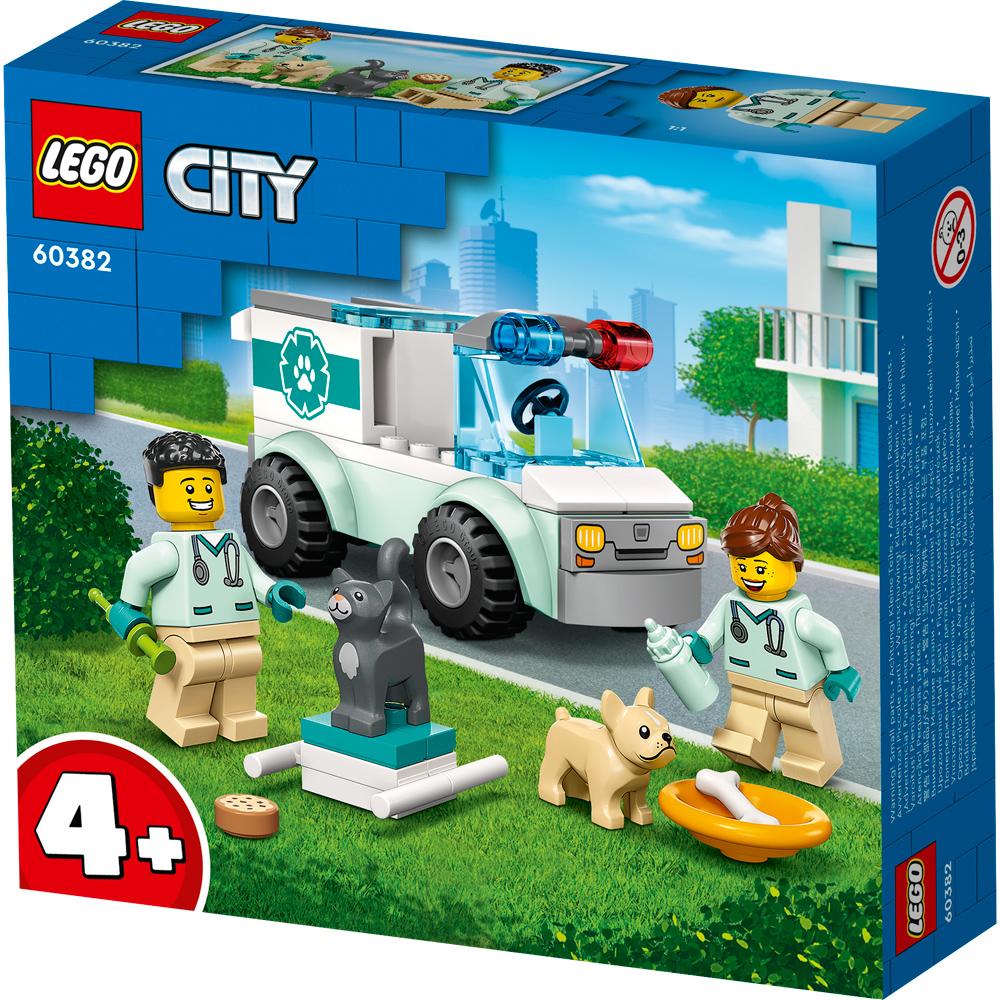 LEGO City Vet Van Rescue Building Set Toy 58 Piece for Ages 4+ 60382