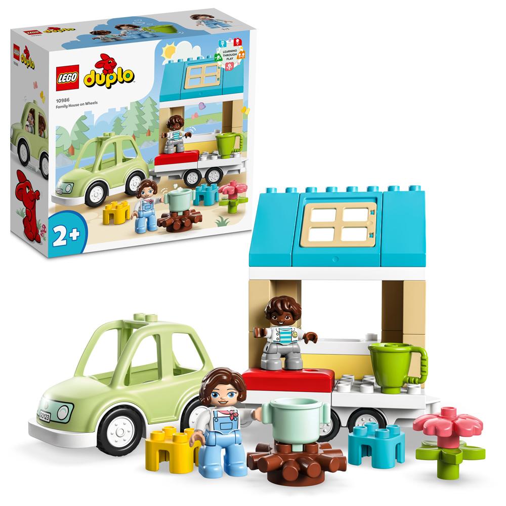 View 3 LEGO Duplo Family House on Wheels Building Set Toy 31 Piece for Ages 2+ 10986