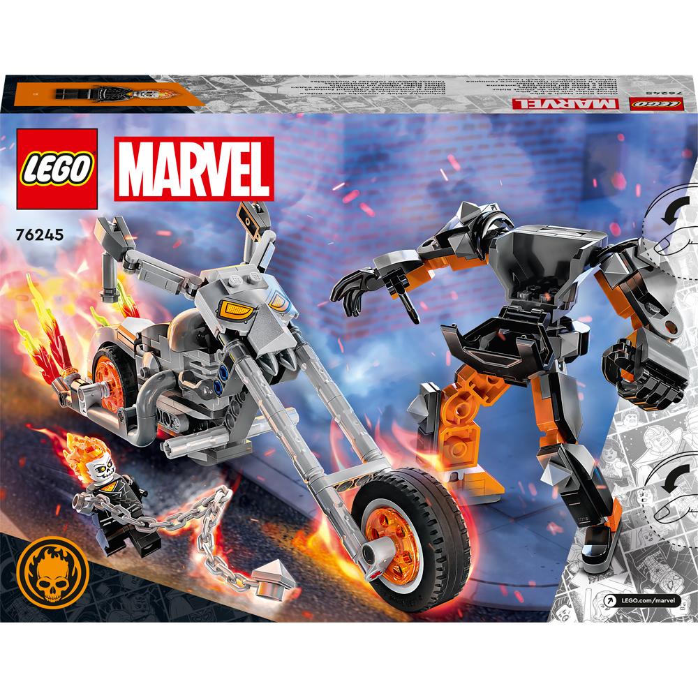 View 4 LEGO Marvel Ghost Rider Mech & Bike Super Hero Building Set Toy for Ages 7+ 76245