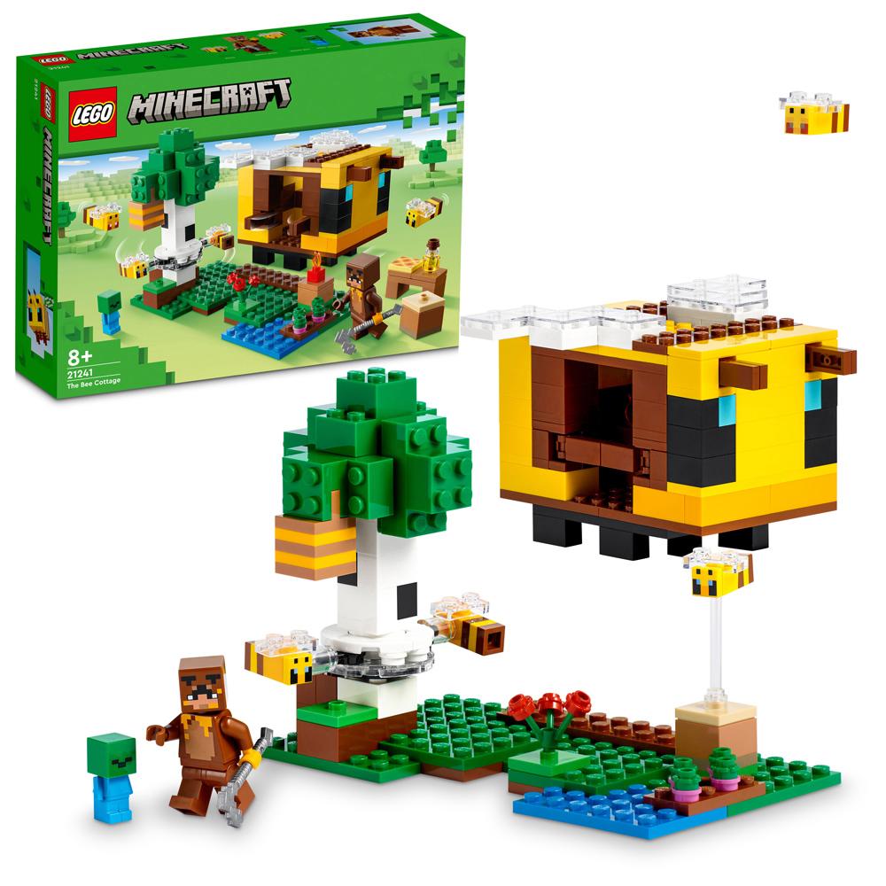 View 3 LEGO Minecraft The Bee Cottage Building Set Toy 254 Pieces for Ages 8+ 21241