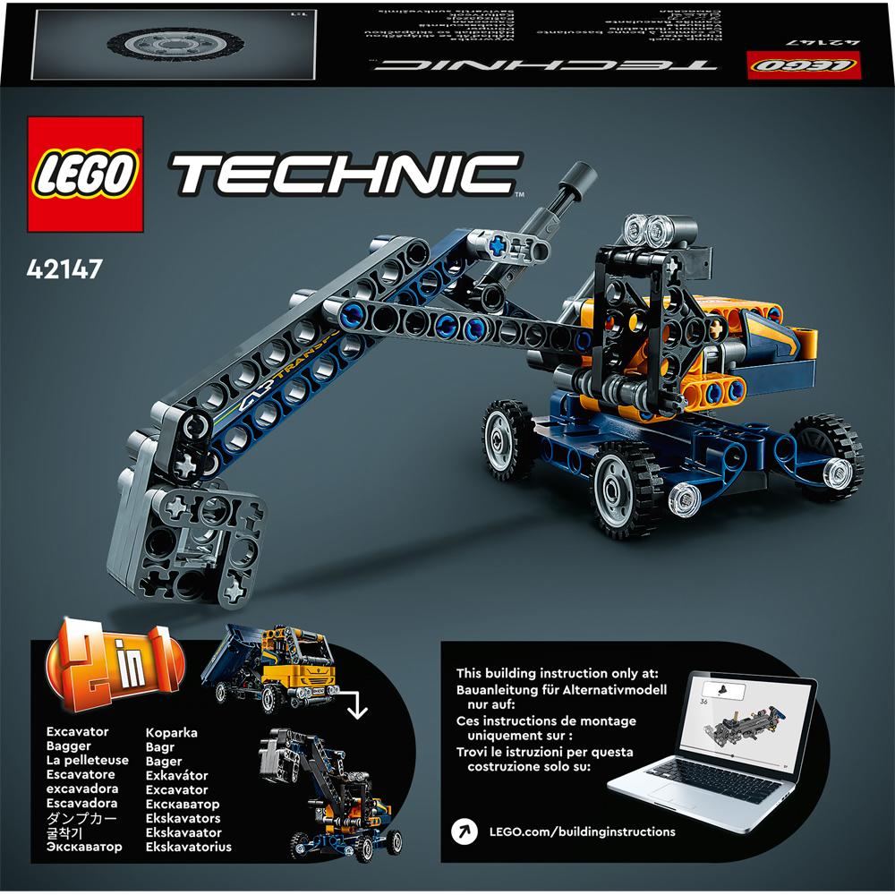 View 4 LEGO Technic Dump Truck Building Set Toy 177 Piece for Ages 7+ L42147