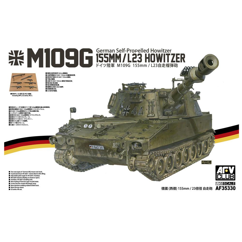 AFV Club M109G German Self-Propelled Howitzer L23 155mm Model Kit Scale 1:35 AF35330