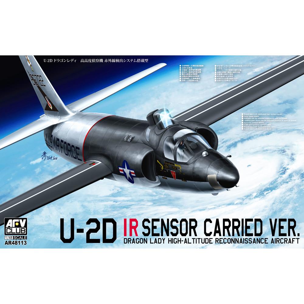 AFV Club U-2D Dragon Lady Recon Aircraft IR Sensor Version Model Kit Scale 1:48 AR48113