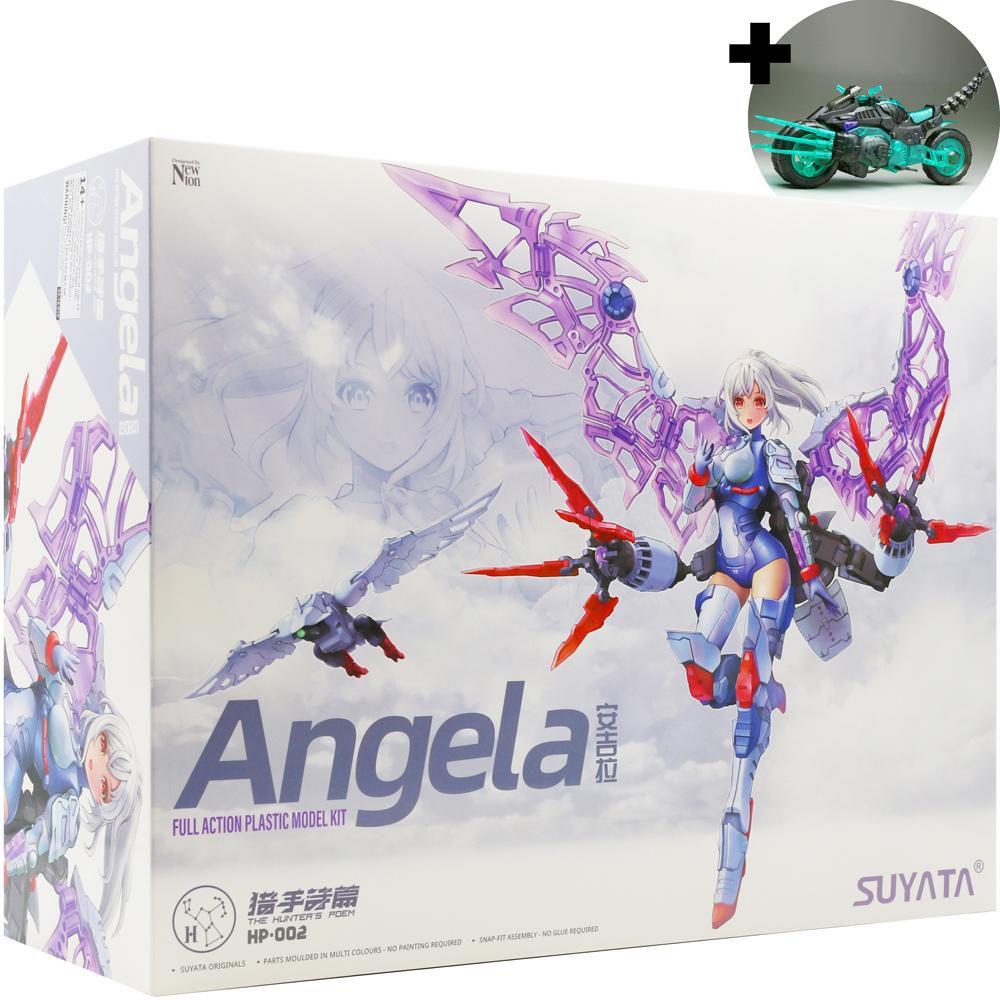 Suyata Angela The Hunter's Poem Cyber Girl with 1st Edition Motorcycle Model Kit HP-002