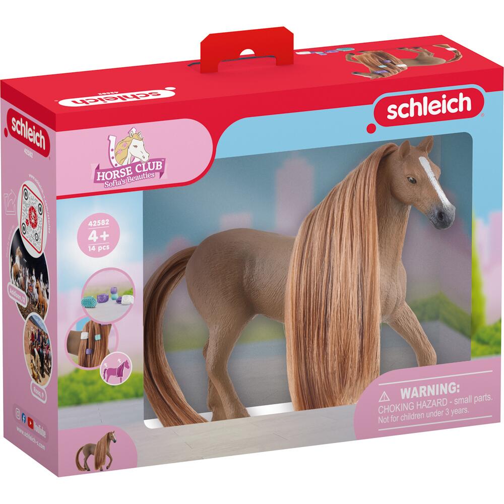 Schleich Horse Club Sofia's Beauties English Thoroughbred Mare Figure with Brushable Mane 42582