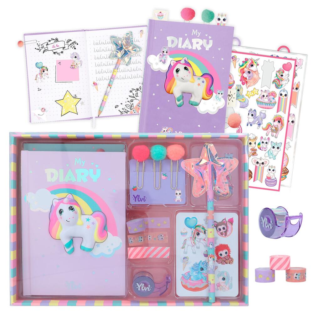 Ylvi Create Your Diary Creative Playset with Book and Stickers Depesche for Age 4+ 12111_A