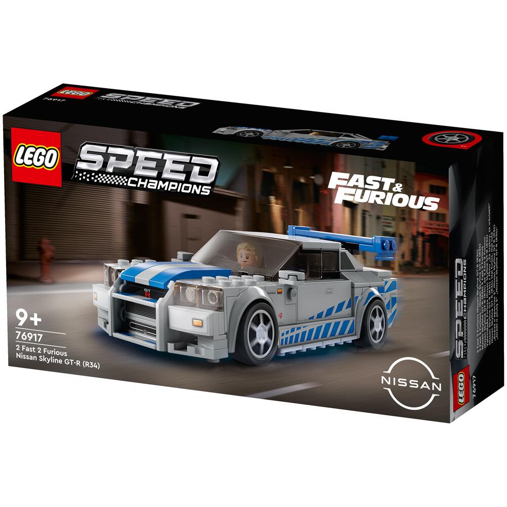 LEGO Speed Champions 2 Fast 2 Furious Nissan Skyline GT-R R34 Car Building Set 76917 76917