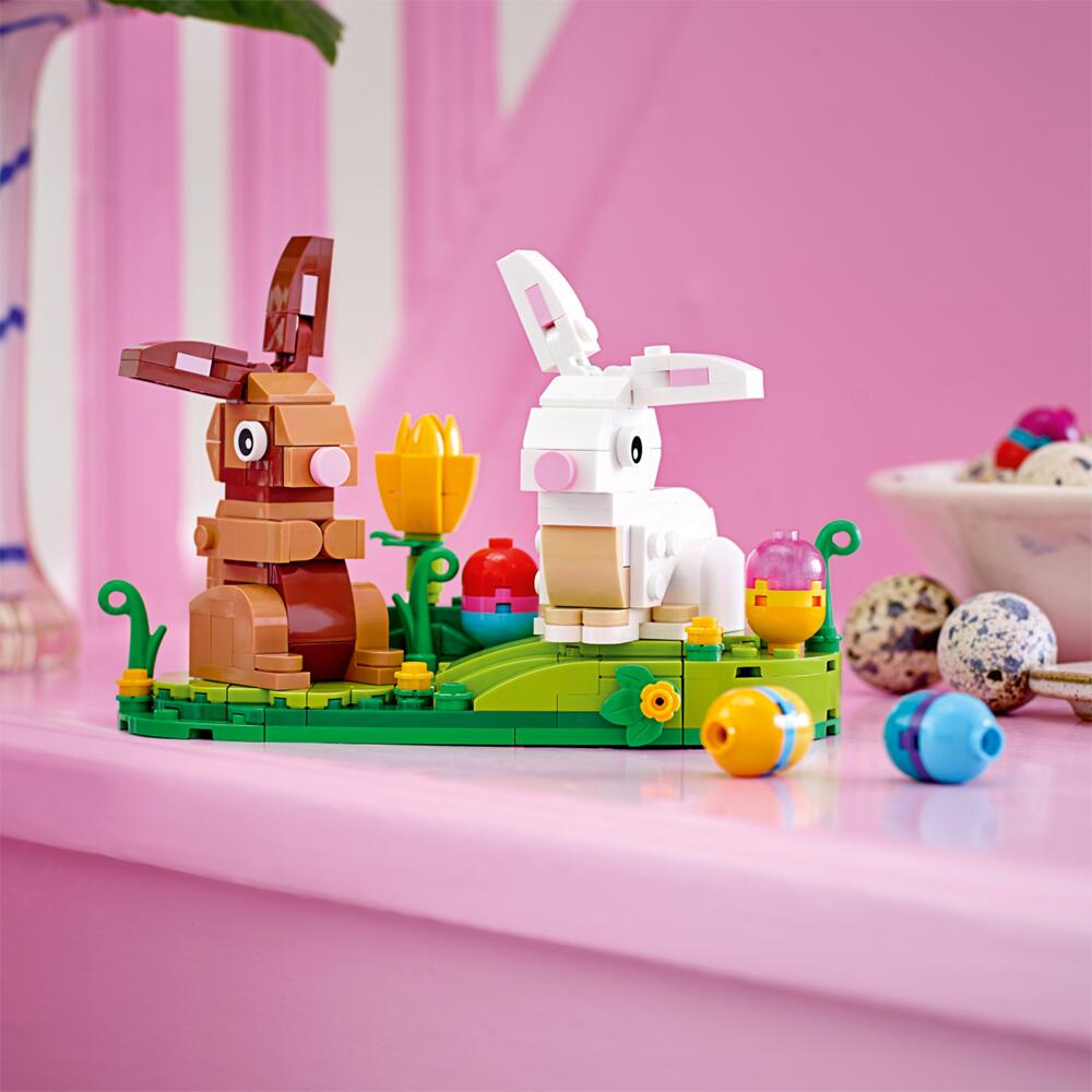 LEGO Iconic Easter Rabbits Display Building Set 40523 for Ages 8+