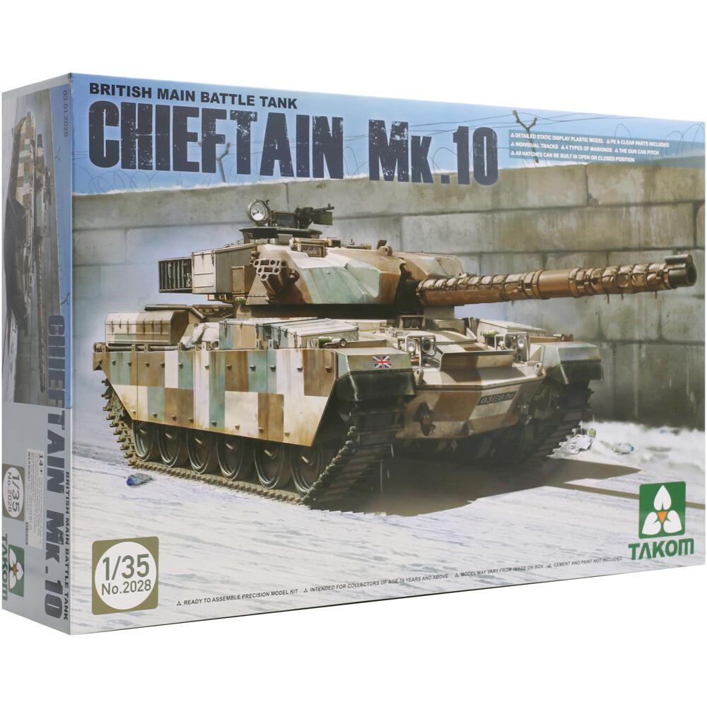 Takom Chieftain Mk 10 British Main Battle Tank Military Model Kit Scale 1:35 02028