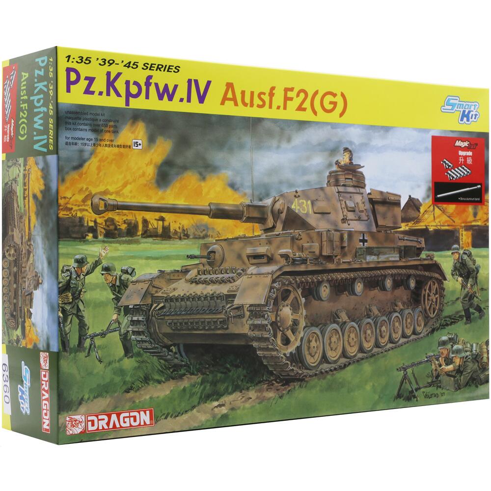 Dragon Pz Kpfw Iv Ausf F2 (G) Panzer Tank Model Kit 1:35 Scale D6360