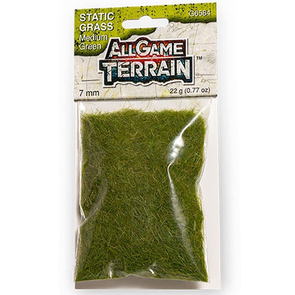 All Game Terrain Static Grass Medium Green 7mm Wargaming Scenery 22g G6584
