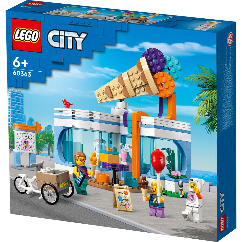 LEGO City Ice-Cream Shop 296 Piece Building Set 60363 Ages 6+ 60363