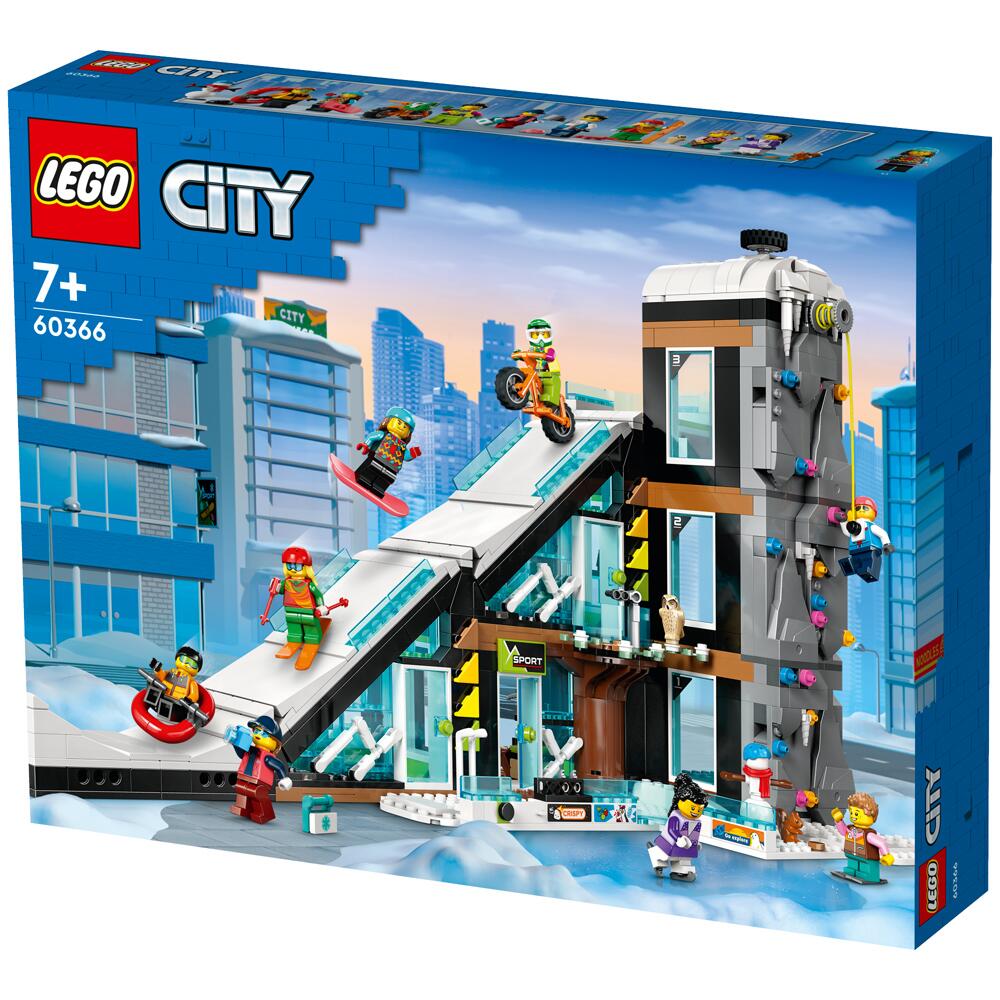 LEGO City Ski and Climbing Centre 1045 Piece Building Set 60366 Ages 7+ 60366