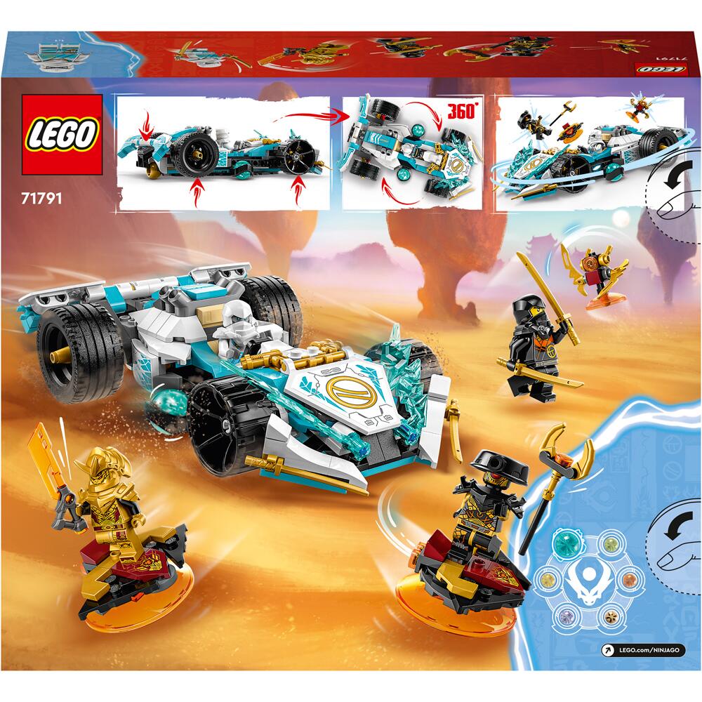 LEGO Ninjago Zane's Dragon Power Spinjitzu Racing Car 307 Piece