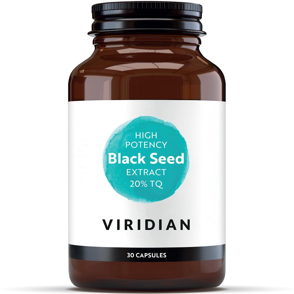 Viridian High Potency Black Seed Extract 20% TQ 30 Capsules Vegan 0801