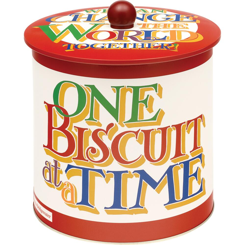 Emma Bridgewater Brighter World Steel Biscuit Barrel