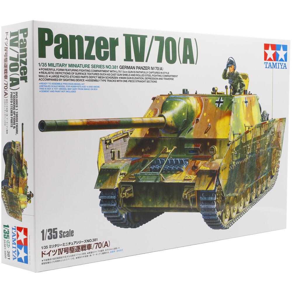 Tamiya Panzer IV/70 (A) German Tank Destroyer Plastic Model Kit Scale 1:35 35381