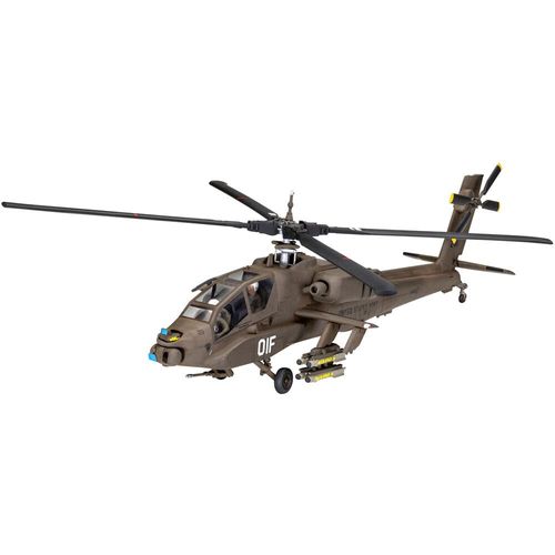 Revell AH-64A Apache Military Helicopter Model Kit SET 63824 Scale 1/72