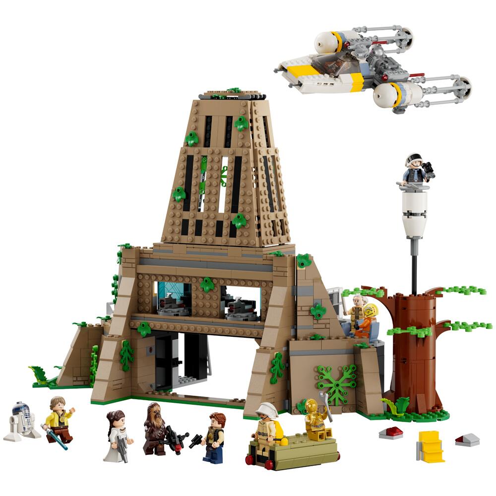 View 2 LEGO Star Wars Yavin 4 Rebel Base 1066 Piece Building Set 75365 75365
