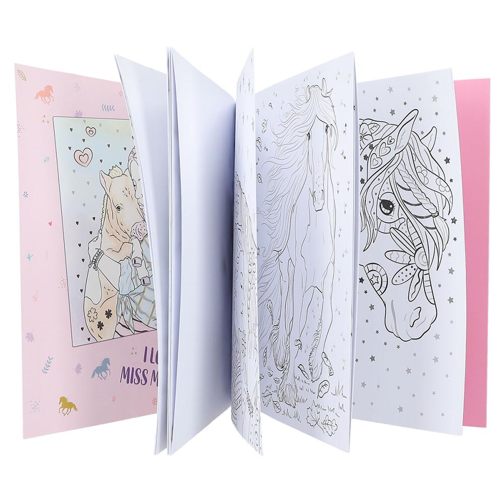 Depesche Miss Melody Diario Con Lucchetto E Adesivi – Tema Cavalli Rosa E Celeste – 192 Pagine - 6