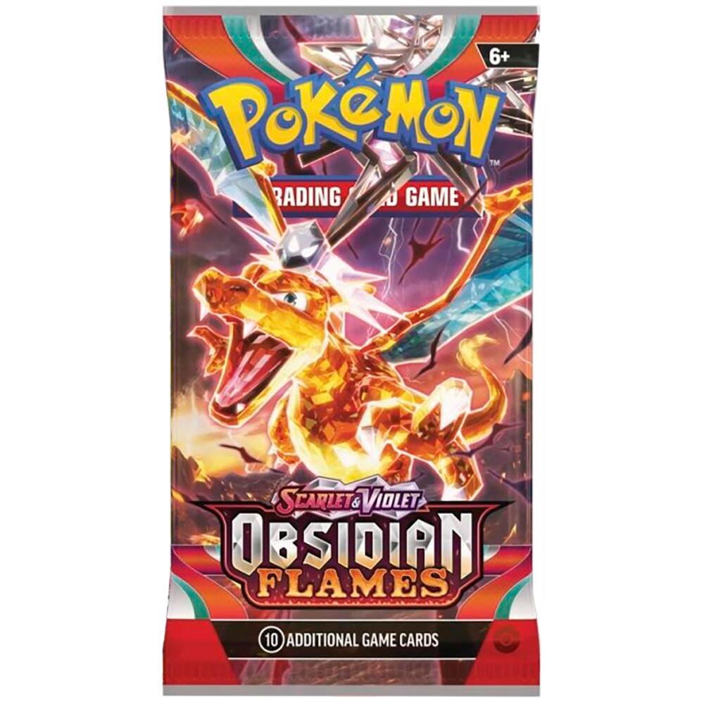 Pokemon TCG Scarlet & Violet Obsidian Flames Booster Pack of 10 POK85374