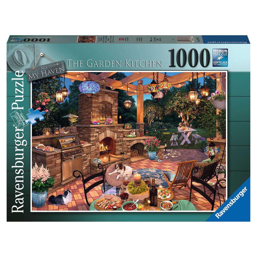 Ravensburger My Haven No 10 The Garden Kitchen 1000 Piece Jigsaw Puzzle 17477