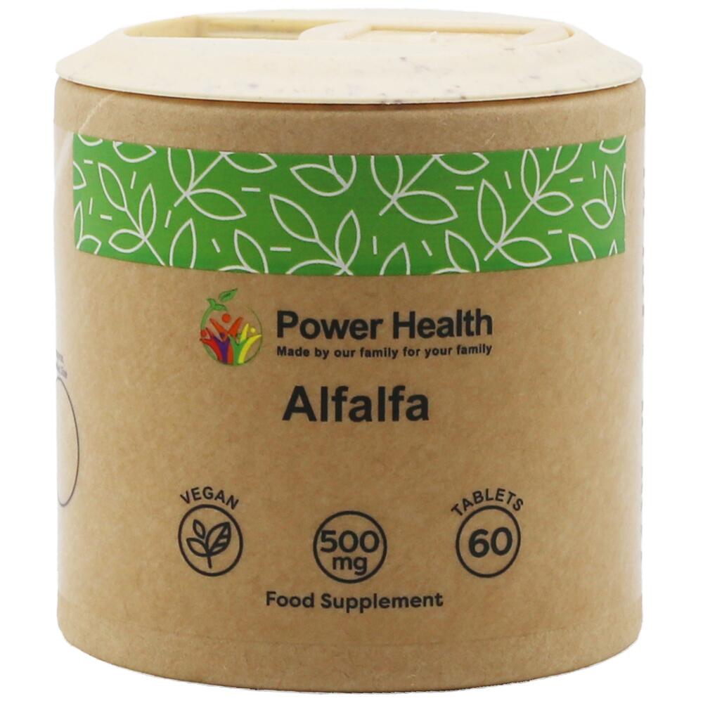 Power Health Alfalfa 500mg 60 CAPSULES ECO Packaging PHPALF60