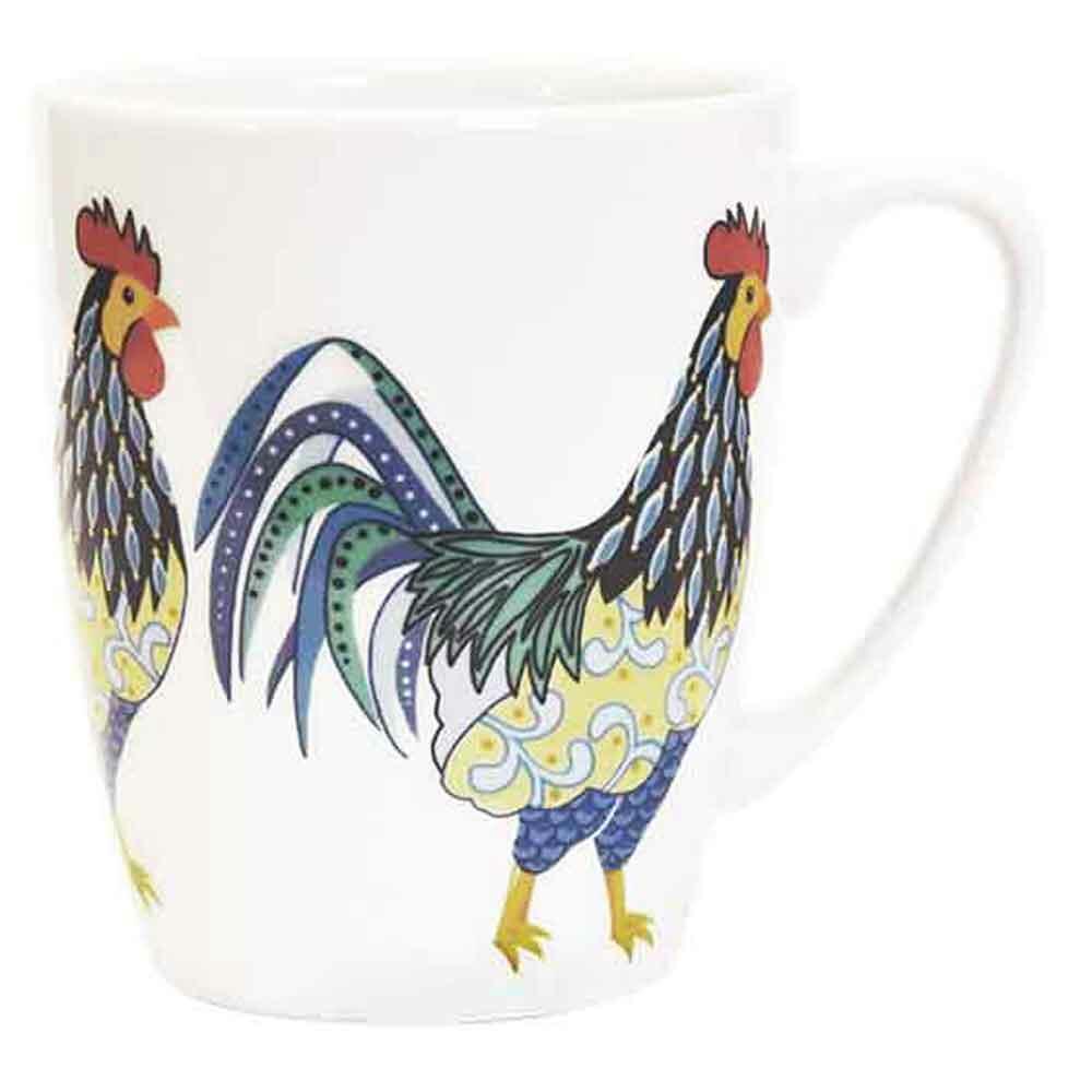 Queens Paradise Birds ROOSTER Fine China 400ml Oak Mug PARB00401