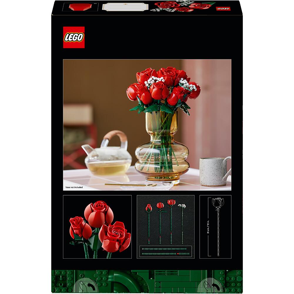 View 3 LEGO ICONS Bouquet of Roses 10328