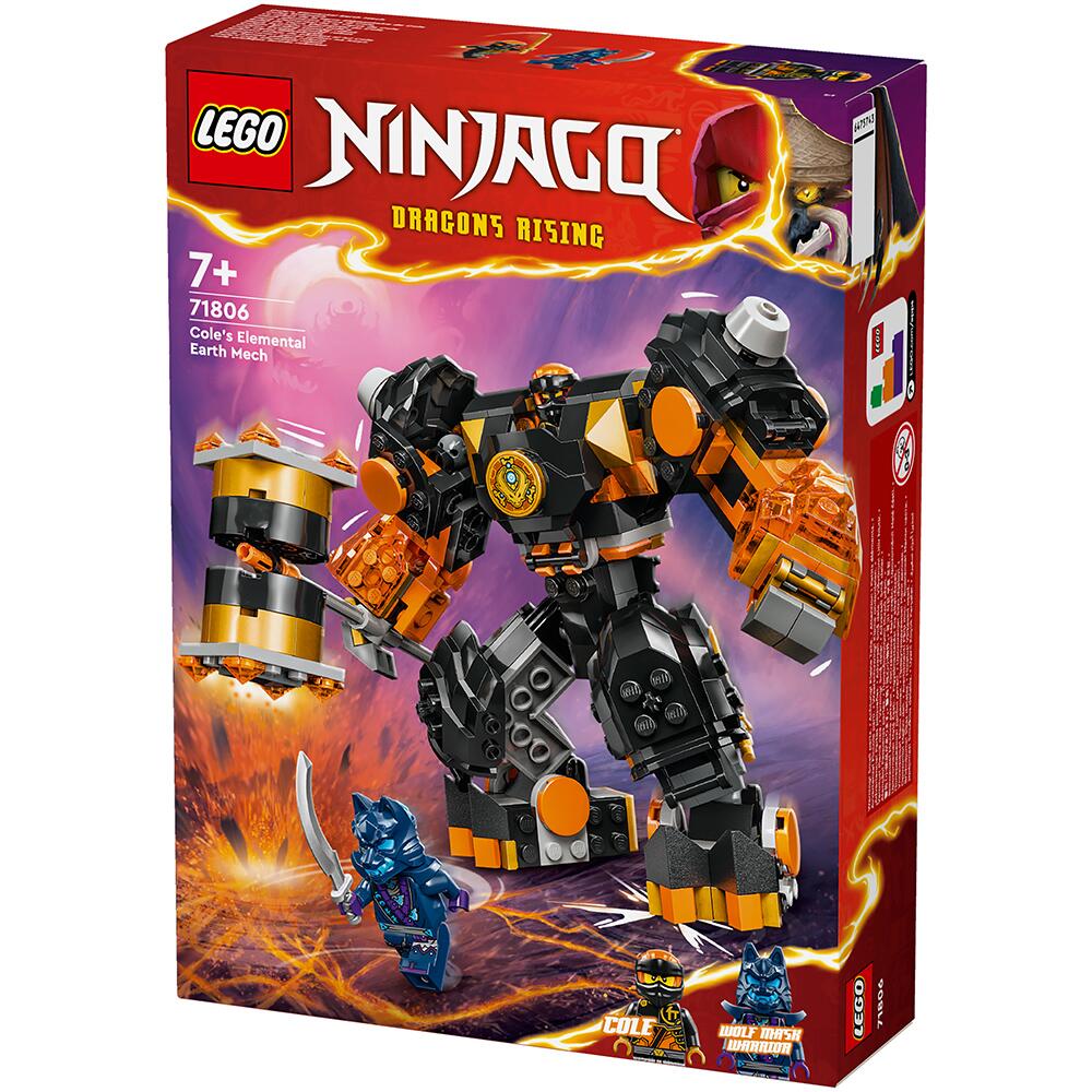 LEGO Ninjago Cole's Elemental Earth Mech Building Set 71806