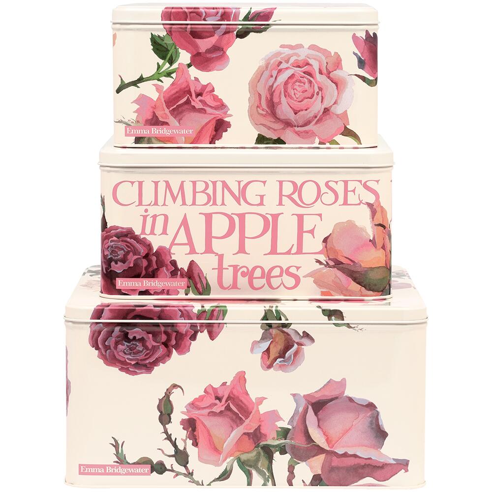 Emma Bridgewater Roses Set of 3 Square Cake Tins RO4000