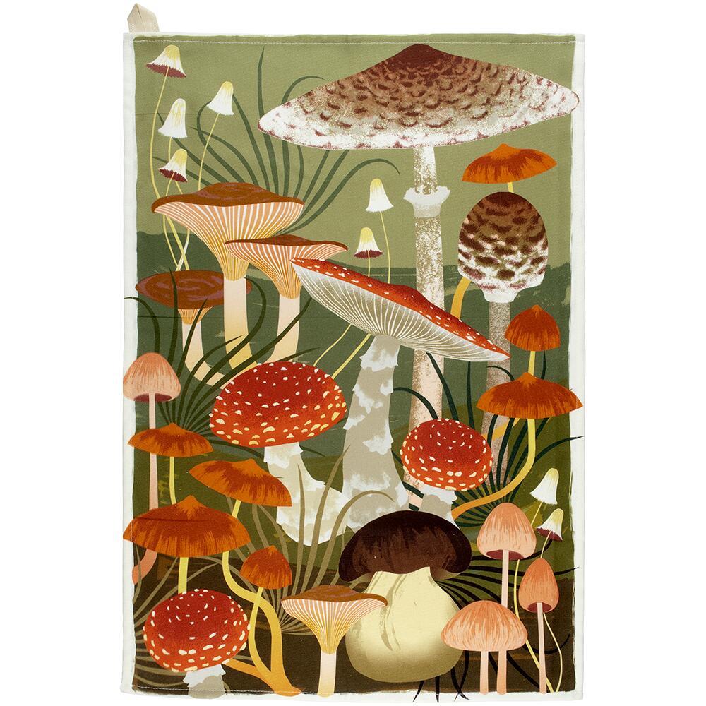 Printer Johnson Fungi Design Cotton Tea Towel PJ8502