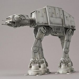 View 2 Bandai Star Wars AT-AT Model Kit Scale 1:144 R01205