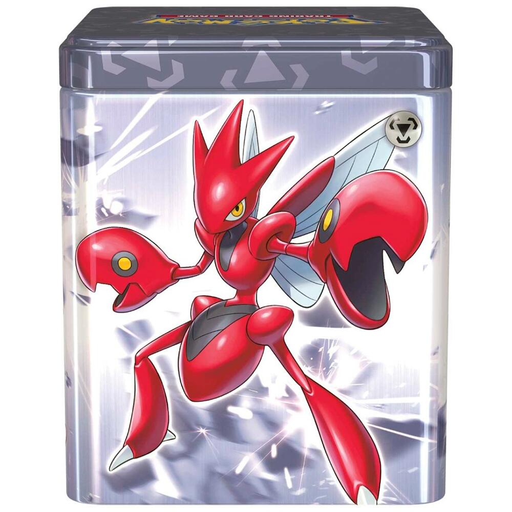 Pokémon Trading Card Game Stacking Tin GREY COLOUR STEEL TYPE