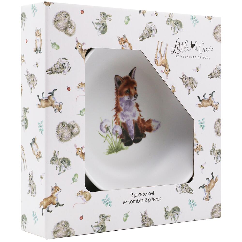 Royal Worcester Wrendale Designs Little Wren Melamine Plate & Bowl Set WN4397-XG