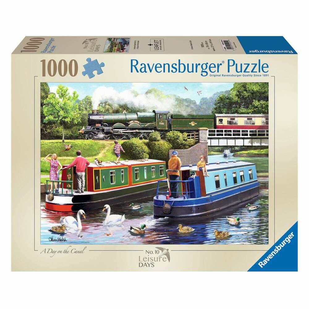 Ravensburger Leisure Days No 10 Day on the Canal 1000 Piece Jigsaw Puzzle 12001255