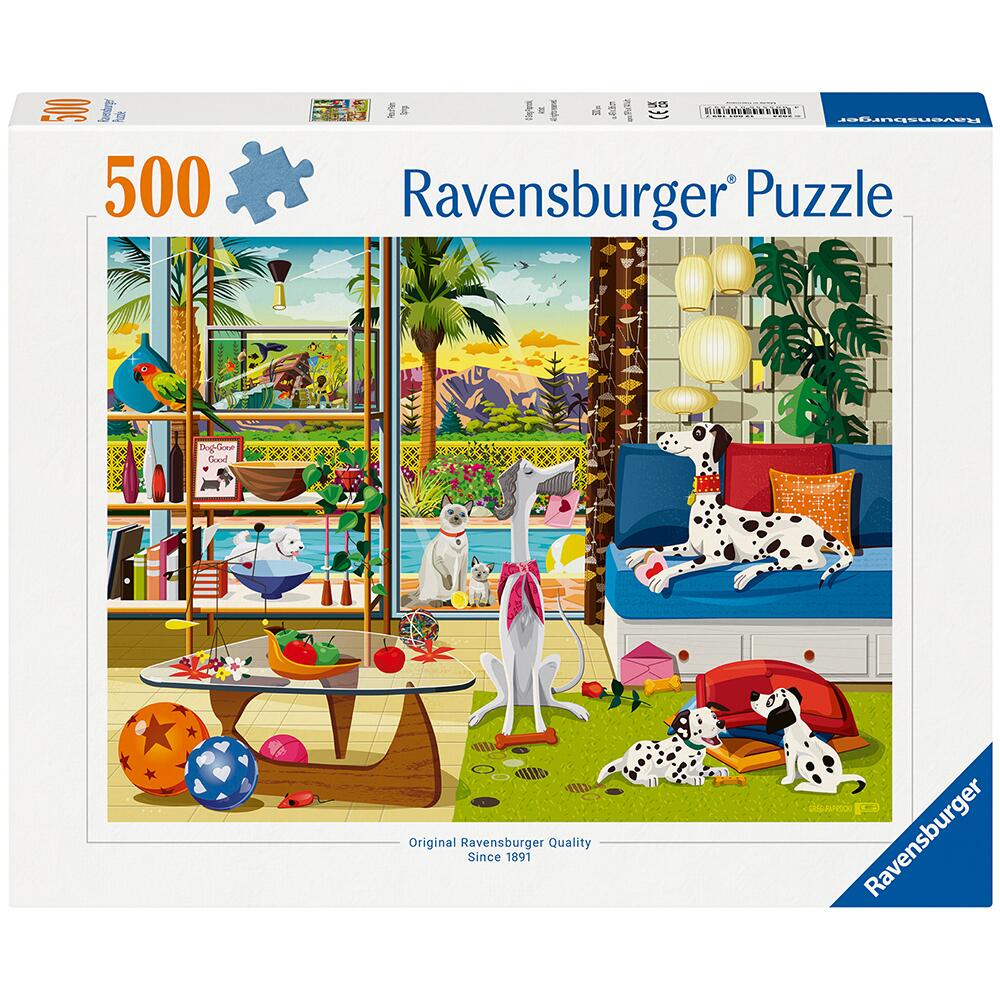 Ravensburger Pets of Palm Springs 500 Piece Jigsaw Puzzle 12001189