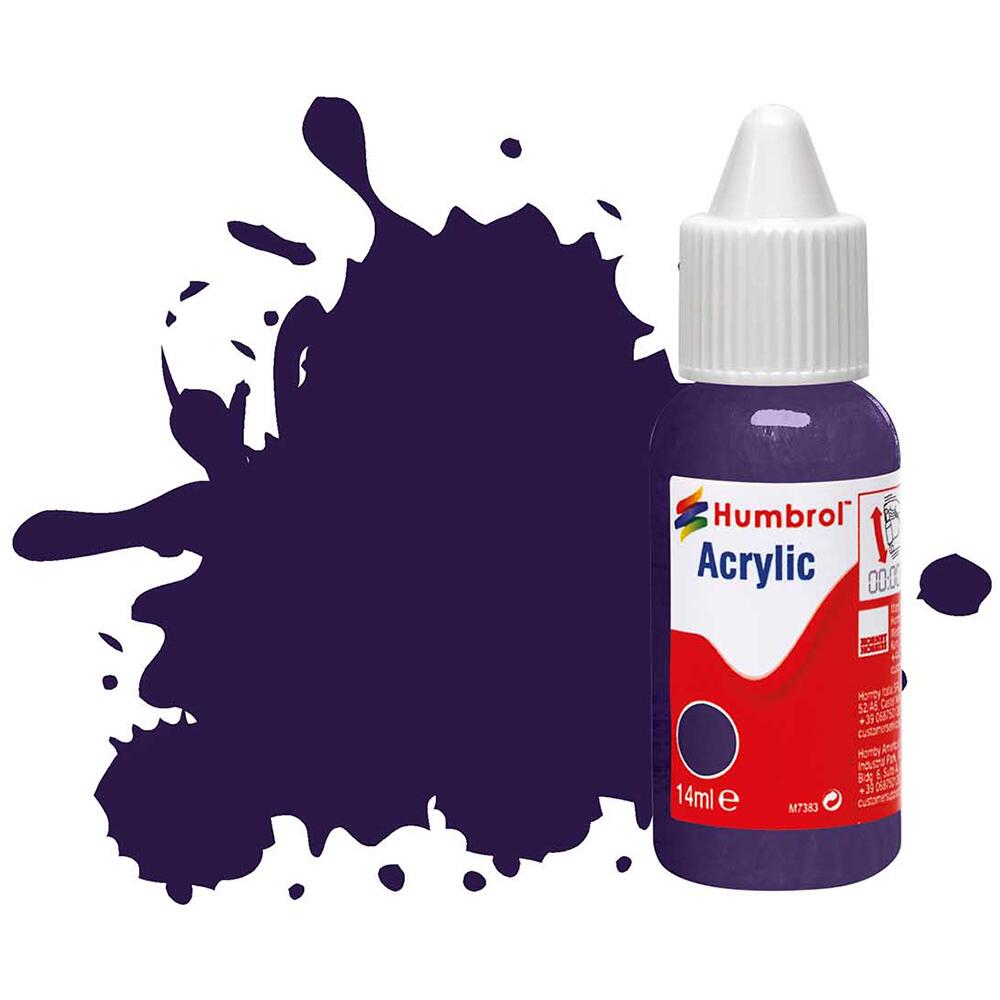 Humbrol Acrylic Paint No 68 Purple Gloss 14ml