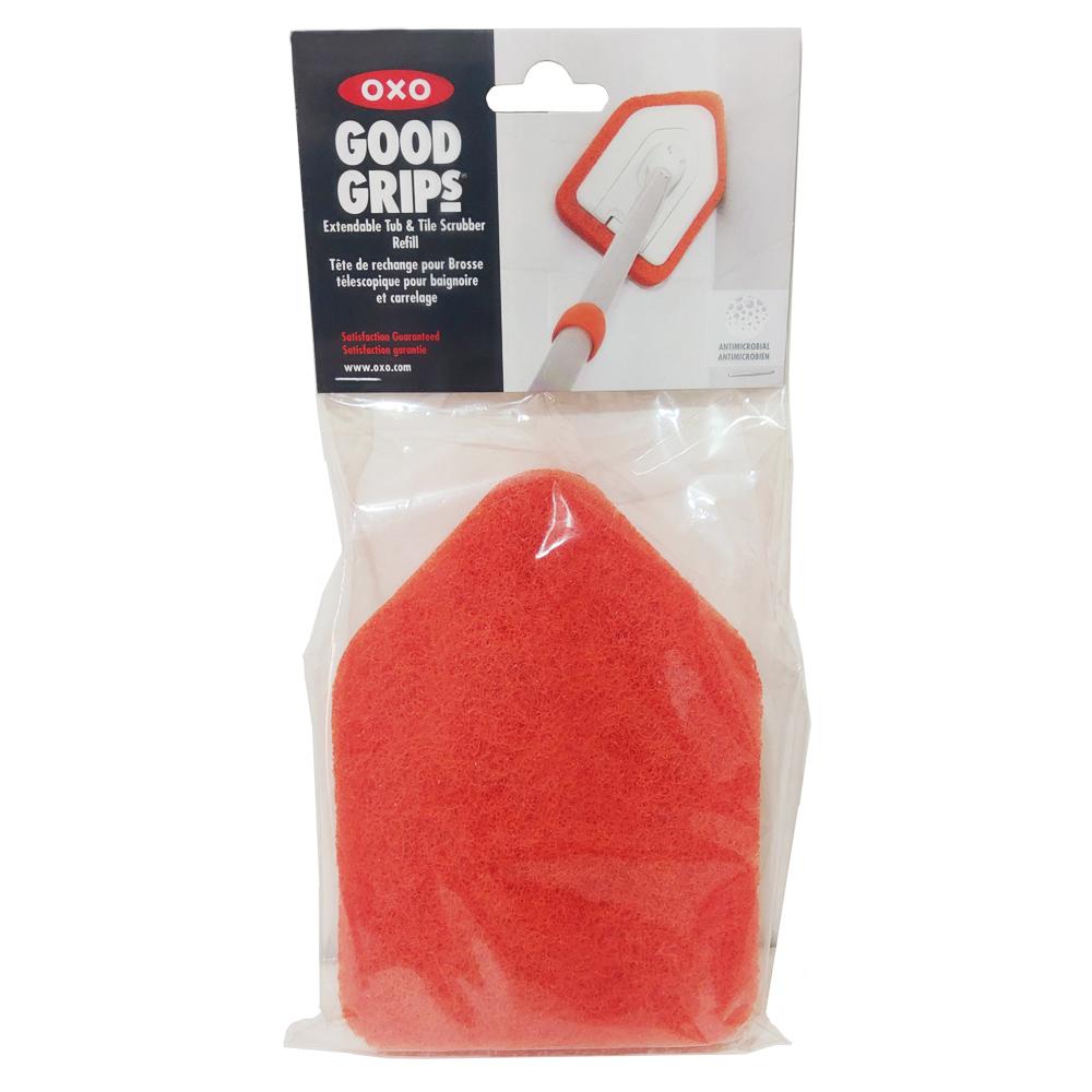 OXO Good Grips Extendable Tub and Tile Scrubber with OXO Good Grips Tub and  Tile Scrubber Refill