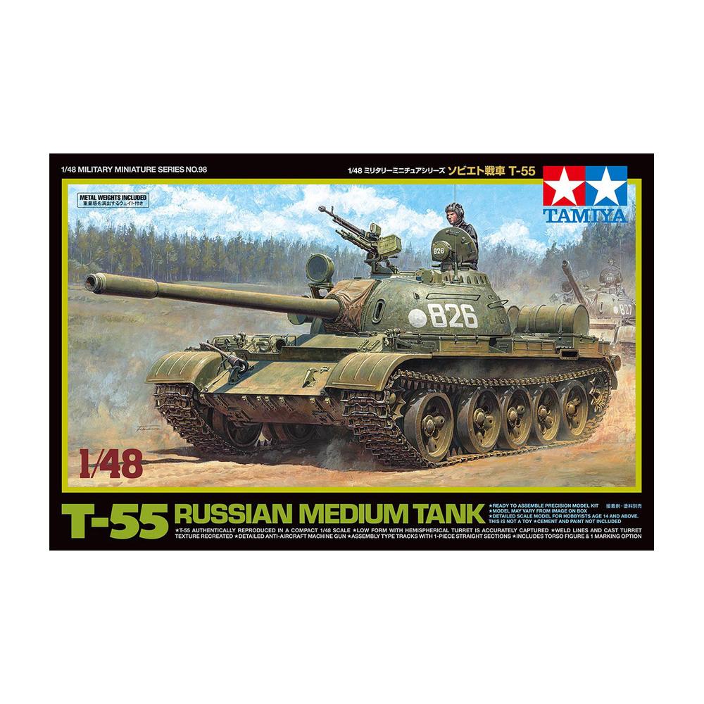 Tamiya Russian T 55 Medium Tank Model Kit Scale 1 48 tamiya-russian-t-55-medium-tank-model-kit-scale-1-48