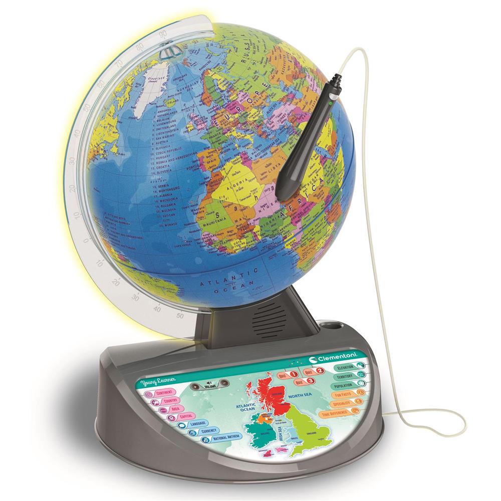 Clementoni Explore The World Interactive Globe With Lights   Image 