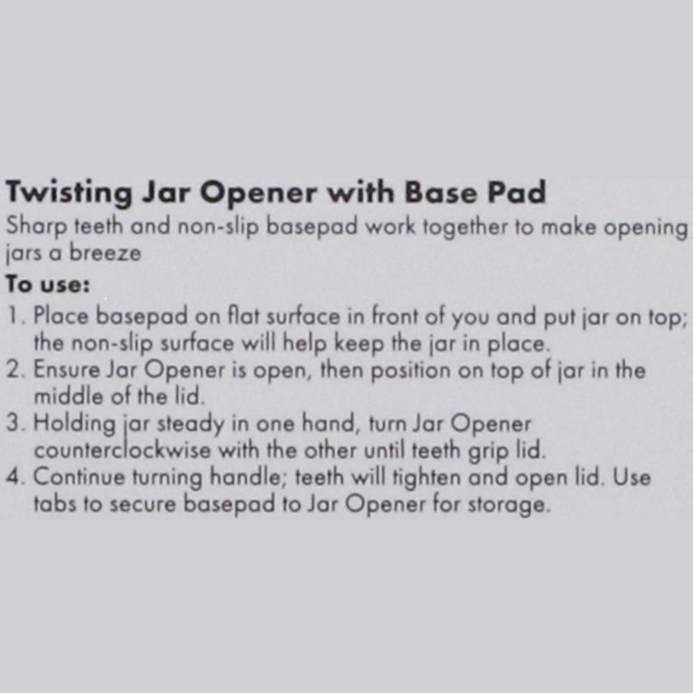 Twisting Jar Opener With Basepad