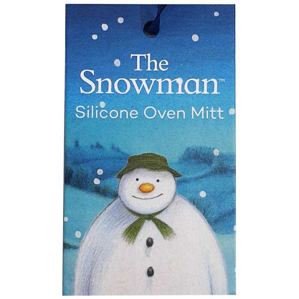 View 3 Stow Green The Snowman Oven Mitt Silicone Outer and Cotton Inner One Size SGSM003
