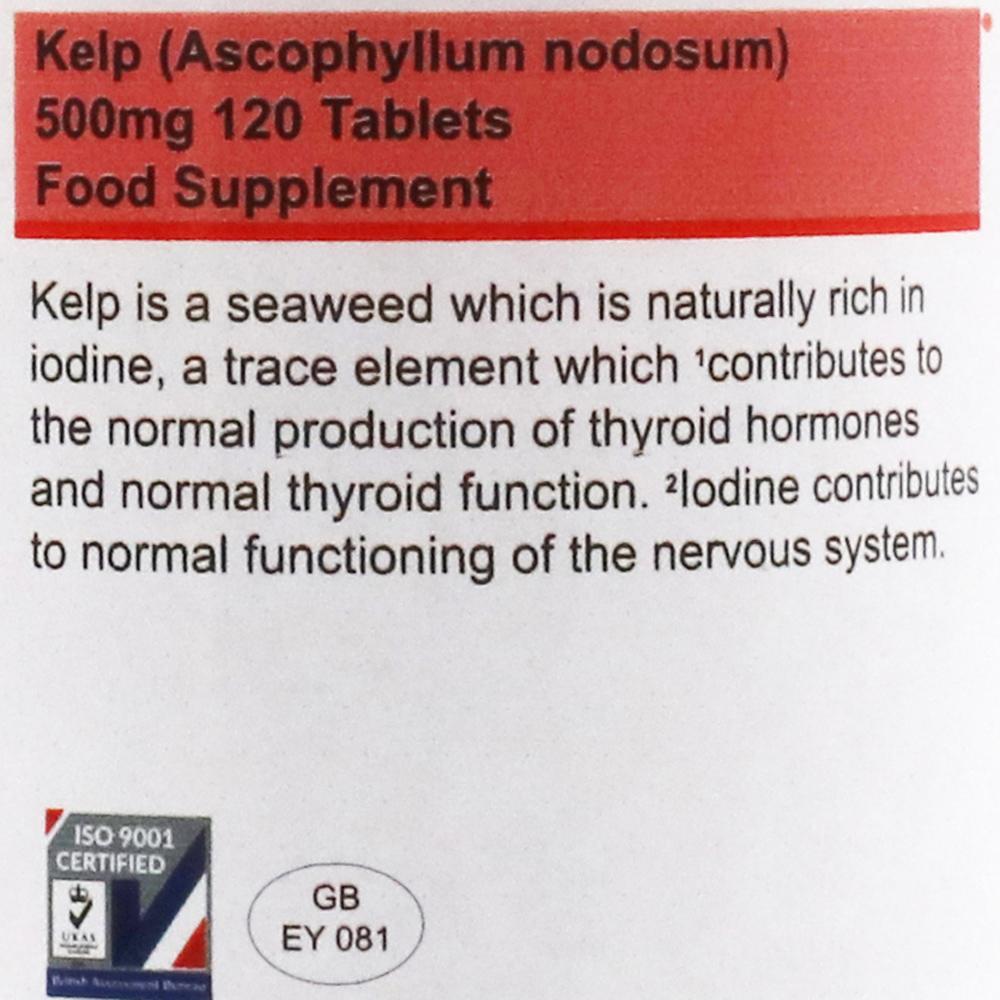 View 3 Power Health Kelp 500mg Food Supplement 120 TABLETS PK120