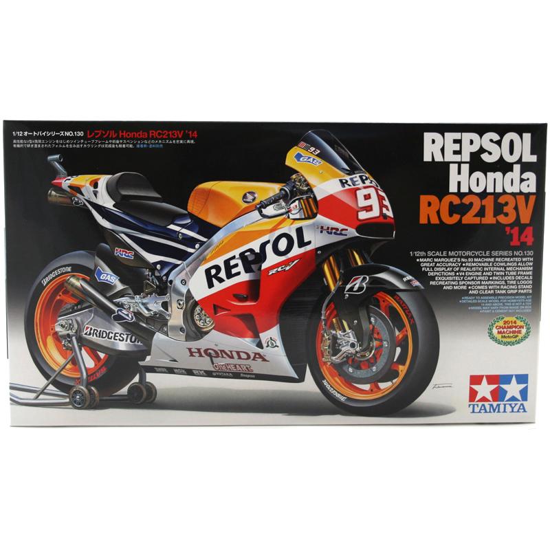 Tamiya REPSOL Honda RC213V '14 Motorcycle Model Kit Scale 1:12 14130