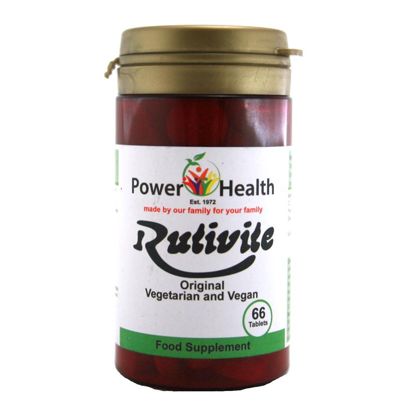 Power Health Rutivite Vegetarian Vegan Food Supplement 66 Tablets PHRT66